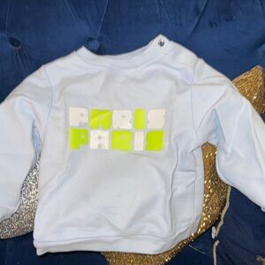 Jacadi Paris Kids Light Blue Paris Sweatshirt